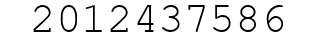 Number 2012437586.