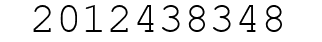 Number 2012438348.