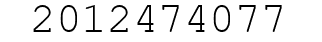 Number 2012474077.