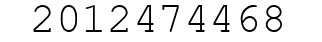 Number 2012474468.