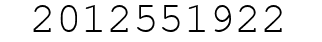 Number 2012551922.