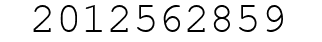 Number 2012562859.