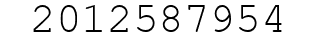 Number 2012587954.