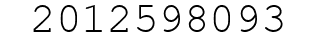 Number 2012598093.