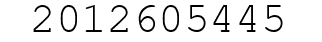 Number 2012605445.