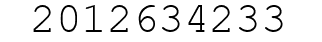 Number 2012634233.