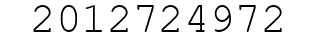 Number 2012724972.