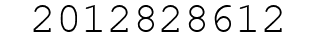 Number 2012828612.