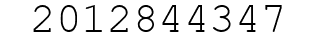 Number 2012844347.