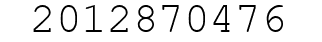 Number 2012870476.