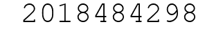 Number 2018484298.