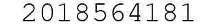 Number 2018564181.