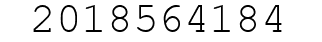 Number 2018564184.