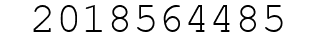 Number 2018564485.
