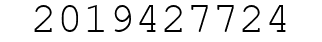 Number 2019427724.