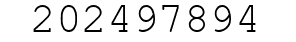 Number 202497894.