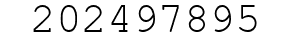 Number 202497895.