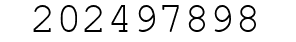 Number 202497898.