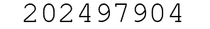 Number 202497904.
