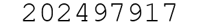 Number 202497917.