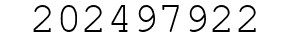 Number 202497922.