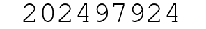 Number 202497924.