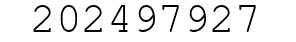 Number 202497927.