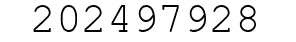 Number 202497928.