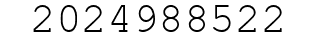 Number 2024988522.