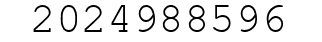 Number 2024988596.