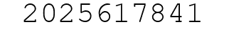 Number 2025617841.