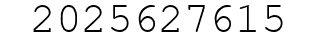 Number 2025627615.