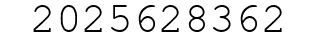 Number 2025628362.