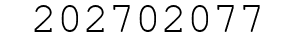 Number 202702077.