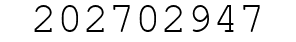 Number 202702947.