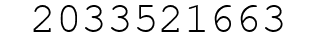 Number 2033521663.