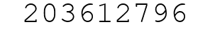 Number 203612796.