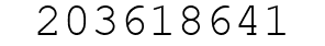 Number 203618641.