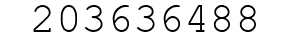 Number 203636488.
