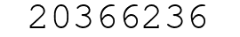 Number 20366236.