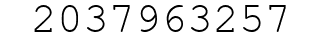 Number 2037963257.