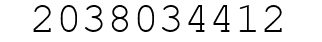 Number 2038034412.