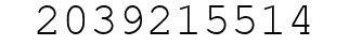 Number 2039215514.