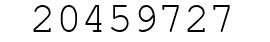 Number 20459727.