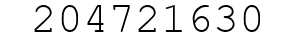 Number 204721630.