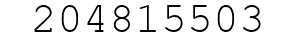 Number 204815503.