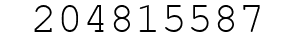 Number 204815587.