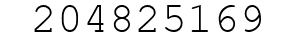 Number 204825169.