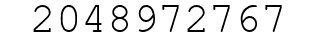 Number 2048972767.