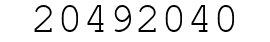 Number 20492040.